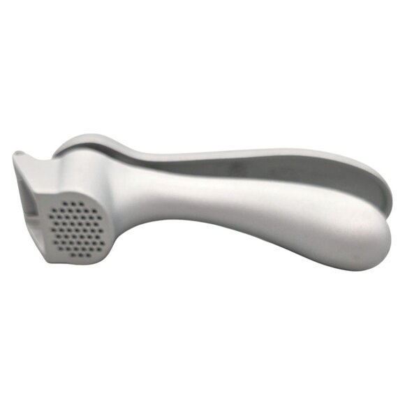 Pampered Chef Garlic Press Tool 2576 Aluminum Silver Durable NO CLEANING TOOL - Picture 2 of 6